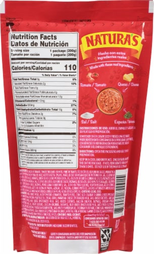 Natura's Tomato Sauce With Cheese Perspective: back