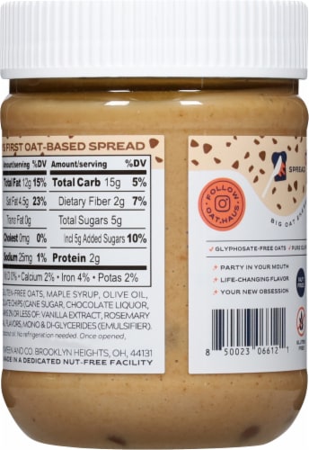 Oat Haus Cookie Dough Granola Butter Perspective: back