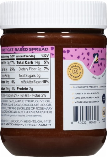Oat Haus Brownie Batter Granola Butter Perspective: back