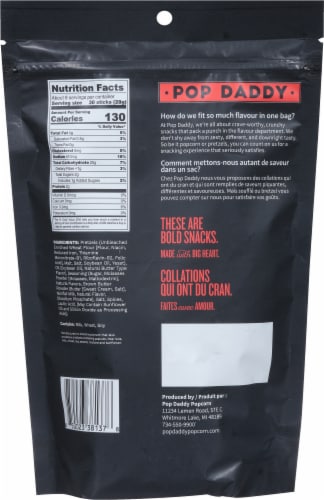 Pop Daddy Maple & Brown Butter Pretzels Perspective: back