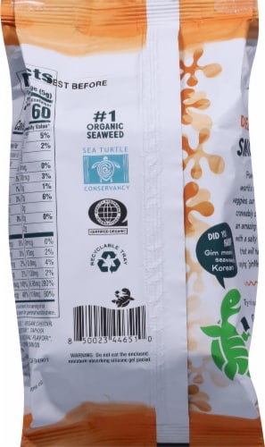 Gimme® Non-Dairy White Cheddar Roasted Seaweed Snacks Perspective: back