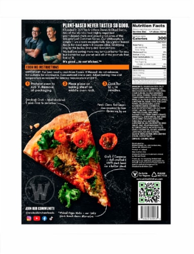 Wicked Kitchen™ Plant Based Non GMO The Saucy Motz Pizza Perspective: back
