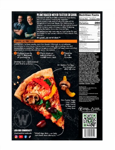 Wicked Kitchen™ Rulebreakin' Rustic Vegetable Pizza Perspective: back