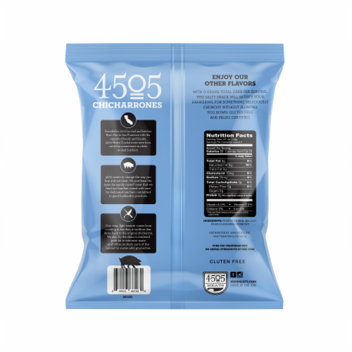 4505 Sea Salt Fried Pork Rinds Perspective: back