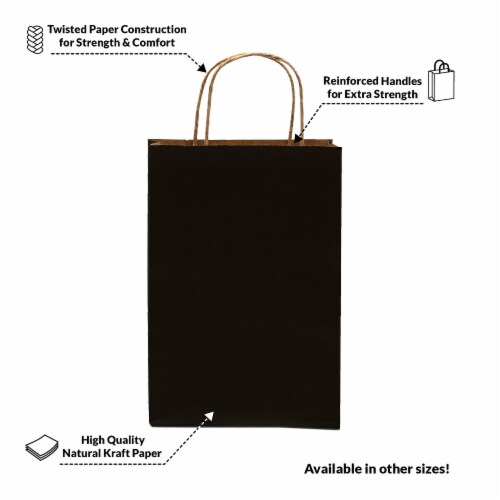 White Paper Bags with Twisted Handles - Bulk