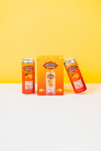 Stewart's Orange Cream Spiked Seltzer Perspective: back