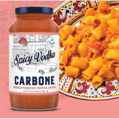 Carbone Spicy Vodka Vodka Sauce 24 oz Perspective: back