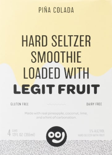 Smooj Pina Colada Hard Hard Seltzer Perspective: back