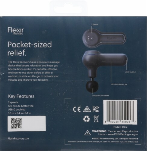 Flexir Recovery Go Muscle Massager Perspective: back