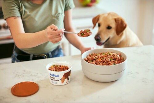 PetPlate Human-Grade Beef Entrée Fresh Dog Food For All Life Stages Perspective: back