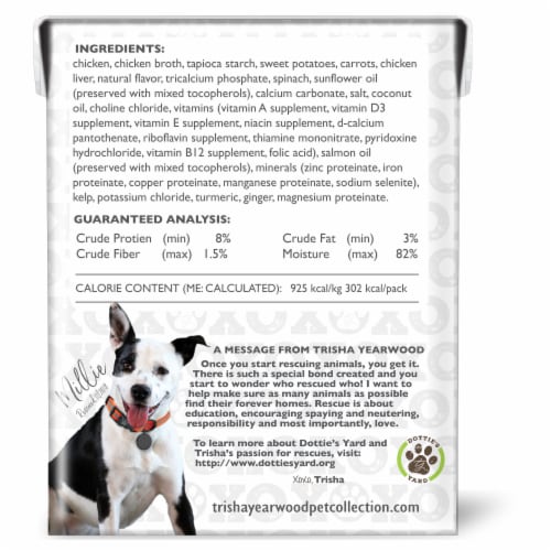 Trisha Yearwood Chicken & Vegetables Stew Wet Dog Food Perspective: back