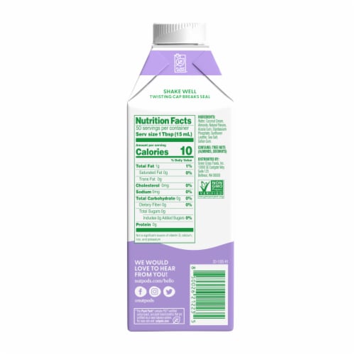 nutpods® Toasted Marshmallow Unsweetened Almond+Coconut Creamer Perspective: back