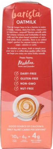 nutpods® Cinnamon Dolce Barista Oatmilk Perspective: back