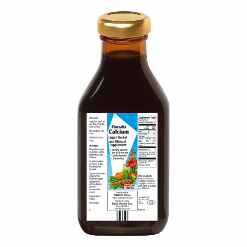 Floradix Calcium Liquid Herbal and Mineral Supplement 200mg Perspective: back