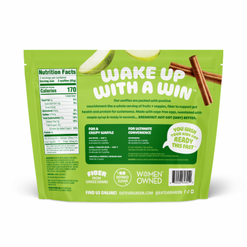 Evergreen™ Apple Cinnamon Cobbler Frozen Mini Waffles Perspective: back