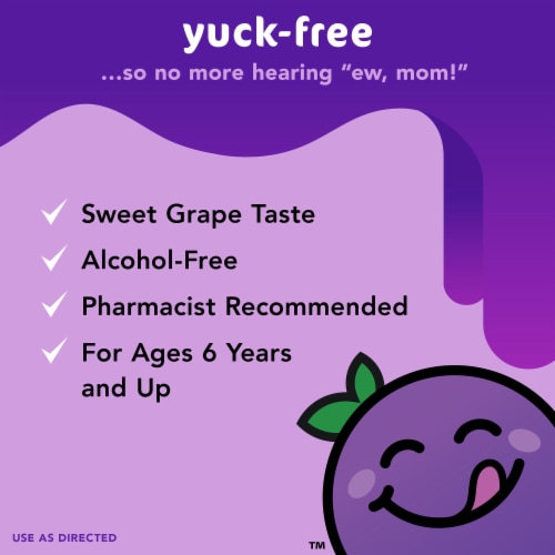 Children's Dimetapp Day & Night, Cold & Cough, Nighttime Cold & Congestion Medicine, Grape Flavor Perspective: back