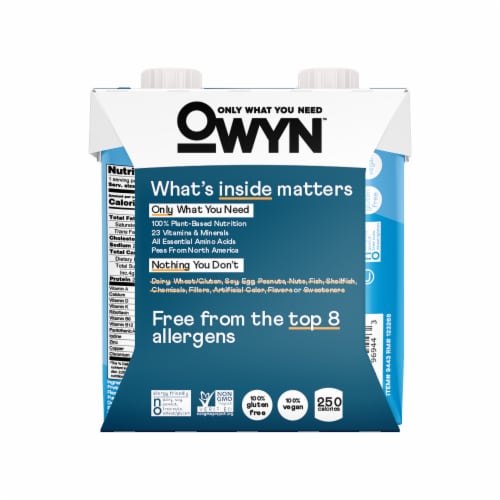 OWYN™ Meal Replacement Vanilla Nutritional Shake Perspective: back