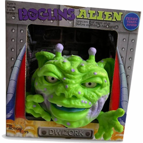 TriAction Toys 10019 Boglins 8 inch Foam Monster Puppet - Alien Dwizork Perspective: back