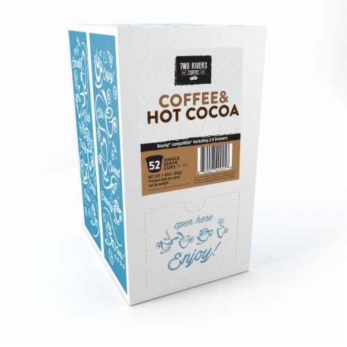 Two Rivers Chocolate Lovers Coffee Pods 2.0 Keurig k Cup Brewer Compatible 40 Count 52 Kcups Smith s Food and Drug