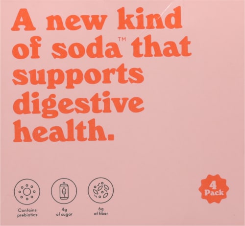 Olipop® Prebiotic Soda Strawberry Vanilla Perspective: back
