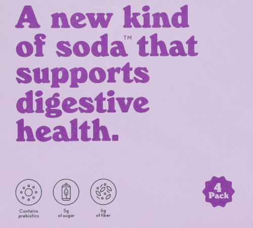 Olipop® Prebiotic Classic Grape Soda Perspective: back
