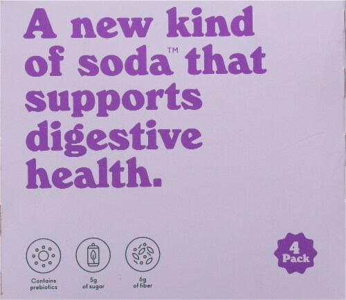 Olipop® Prebiotic Classic Grape Soda Perspective: back