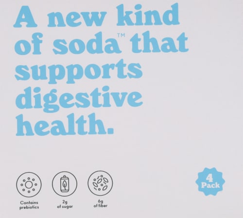 Olipop® Prebiotic Cream Soda Cans Perspective: back