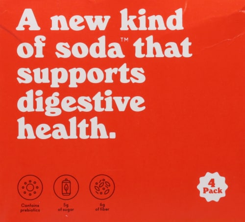 Olipop® Cherry Cola Prebiotic Soda Perspective: back