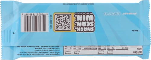 Mr. Beast Feastables Milk Chocolate Almond Candy Bar Perspective: back