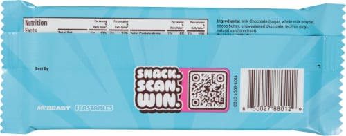 Feastables Milk Chocolate Candy Bar Perspective: back