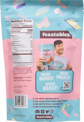 Feastables Mr Beast Chocolate Chip Cookie Perspective: back