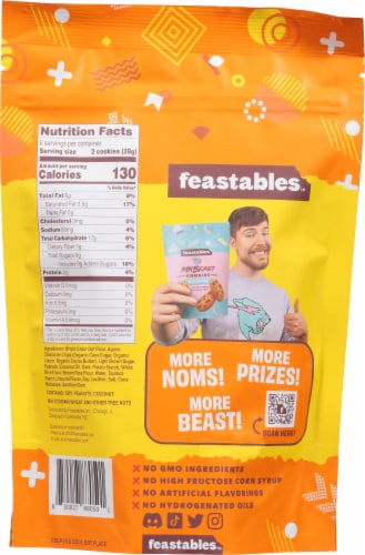 Feastable Mr Beast Peanut Butter Chocolate Chip Cookie Perspective: back