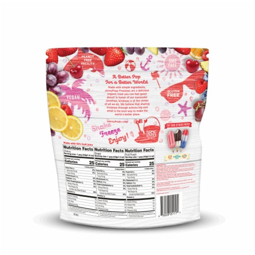 Jonny Pops® Organic Freezer Pops Perspective: back