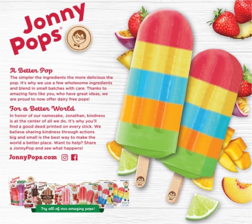 Jonny Pops® Tropical Paradise Punch Pop Perspective: back