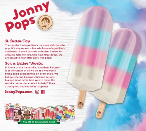 Jonny Pops® Organic Cotton Candy Cloud Pop Perspective: back