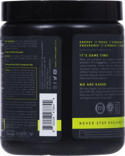 Kaged Pre-Kaged Sport Blue Raspberry Pre-Workout Perspective: back