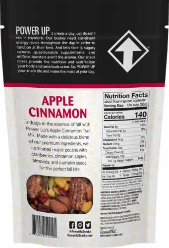 Power Up Apple Cinnamon Trail Mix Perspective: back