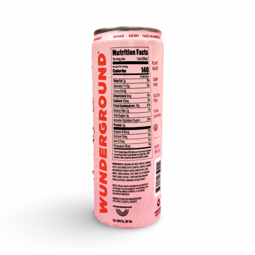 Wunderground Adaptogenic Mushroom Infused Cold Brew with Oat Milk Perspective: back
