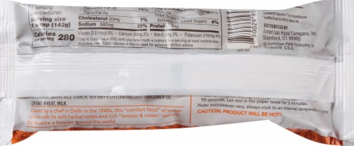 Saffron Road Butter Chicken Frozen Burrito Artisan Wrap Perspective: back
