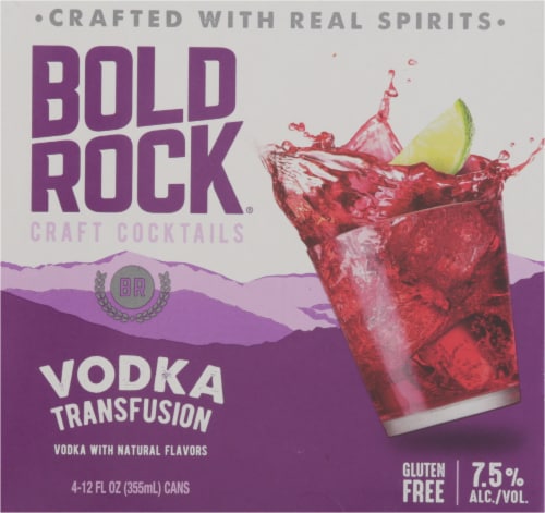 Bold Rock® Vodka Transfusion Craft Cocktails Perspective: back