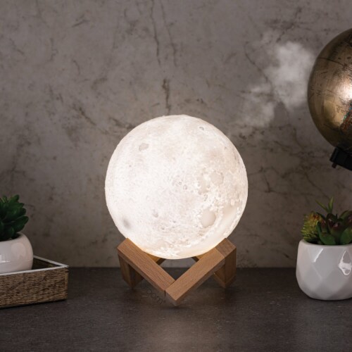 Selene - Moon Lamp Humidifier Perspective: back