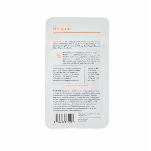 The Good Patch® Rescue Patch Perspective: back