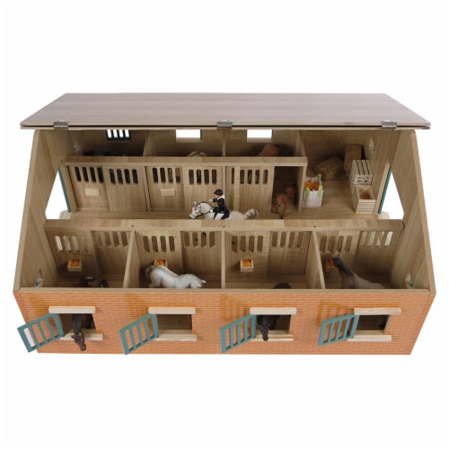 Wooden horse sales stable toy