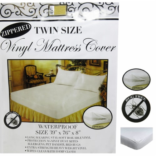 2 Pack Twin Mattress Cover Heavy Vinyl Bed Protector Premium 100%  Waterproof, 1 - Kroger