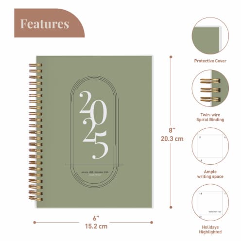 Rileys 2023 Weekly Planner - Annual Weekly & Monthly Agenda Planner, Jan - Dec 2023 (8 x 6") Perspective: back