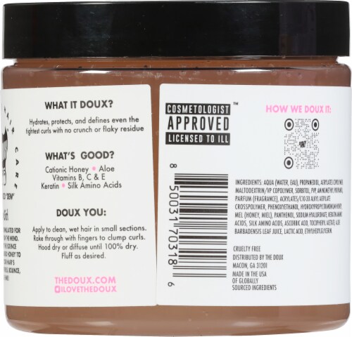 The Doux™ Bee Girl Honey Curl Custard Perspective: back