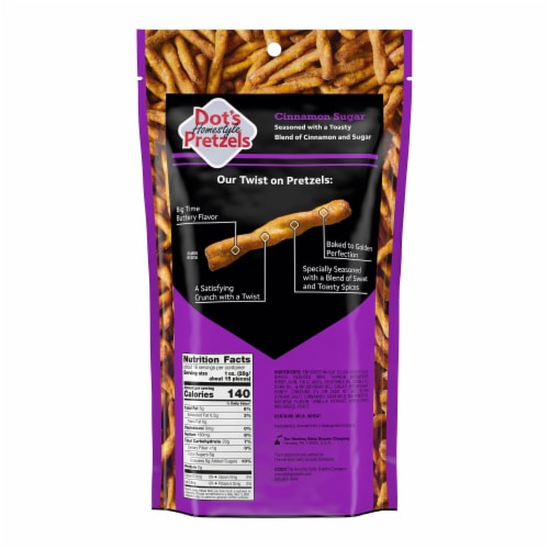 Dot's® Homestyle Cinnamon Sugar Pretzel Twists Perspective: back