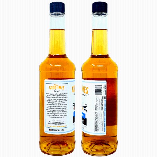 Sugar Free Vanilla and Caramel Syrup Variety Pack - Natural Flavor, Vegan, Gluten-Free Perspective: back