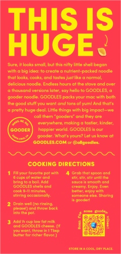 Goodles® Shella Good White Cheddar and Shells Macaroni & Cheese Perspective: back