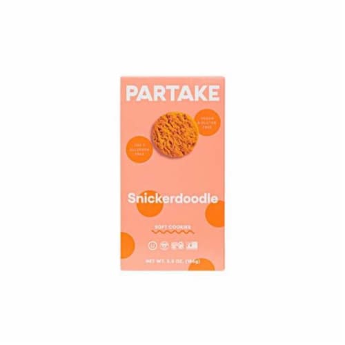Partake Soft Baked Snickerdoodle Cookies Perspective: back